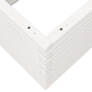 vidaXL fehér tömör fenyőfa kerti virágláda 110 x 60 x 46 cm