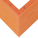 vidaXL viaszbarna tömör fenyőfa kerti virágláda 60 x 60 x 68,5 cm