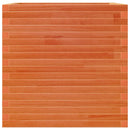 vidaXL viaszbarna tömör fenyőfa kerti virágláda 70 x 70 x 68,5 cm