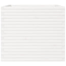 vidaXL fehér tömör fenyőfa kerti virágláda 80 x 80 x 68,5 cm