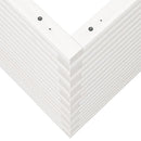 vidaXL fehér tömör fenyőfa kerti virágláda 80 x 80 x 68,5 cm