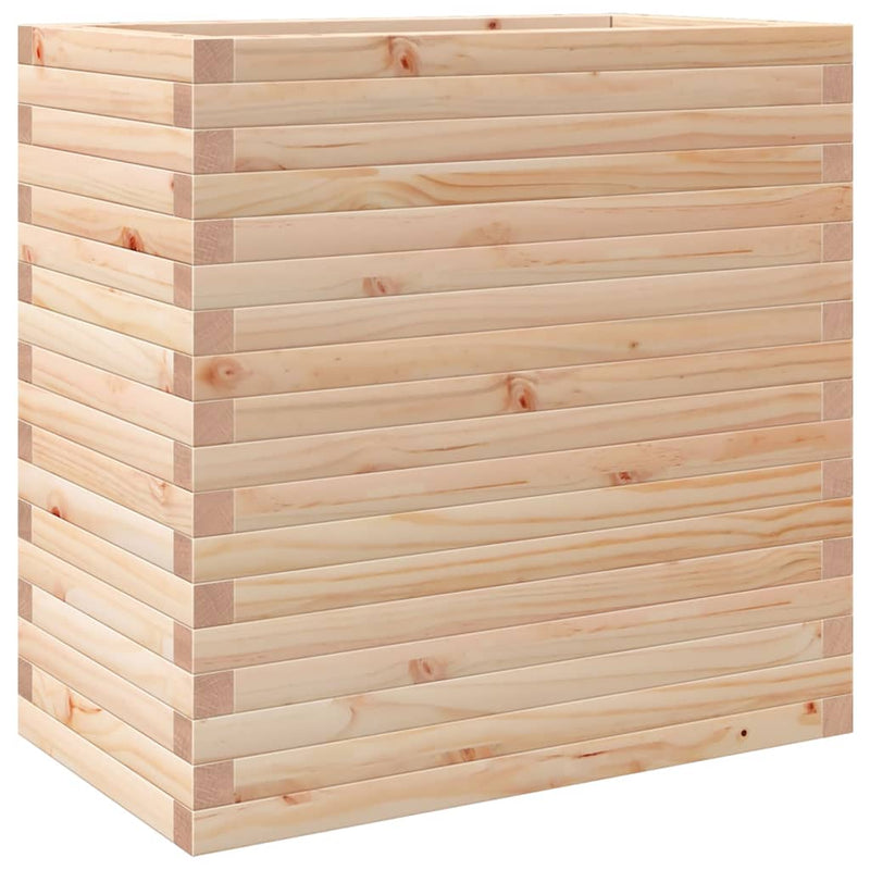 vidaXL tömör fenyőfa kerti virágtartó 70 x 40 x 68,5 cm