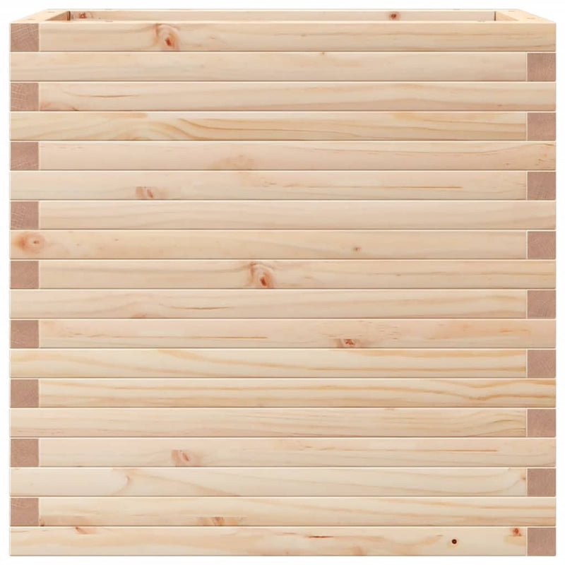 vidaXL tömör fenyőfa kerti virágtartó 70 x 40 x 68,5 cm