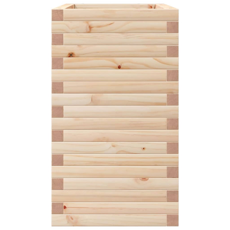 vidaXL tömör fenyőfa kerti virágtartó 70 x 40 x 68,5 cm