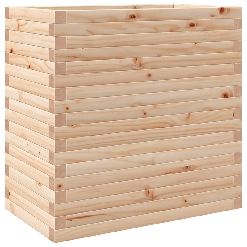 vidaXL tömör fenyőfa kerti virágtartó 70 x 40 x 68,5 cm