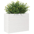 vidaXL fehér tömör fenyőfa virágtartó 90 x 40 x 68,5 cm