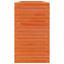 vidaXL viaszbarna tömör fenyőfa kerti virágtartó 110 x 40 x 68,5 cm