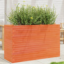 vidaXL viaszbarna tömör fenyőfa kerti virágtartó 110 x 40 x 68,5 cm