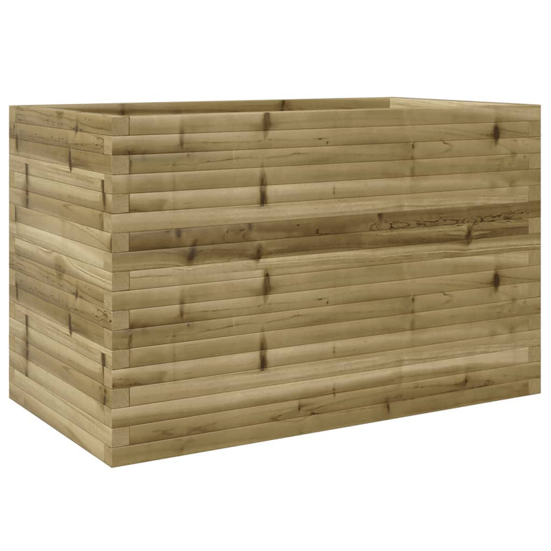 vidaXL impregnált fenyőfa kerti virágláda 110 x 60 x 68,5 cm