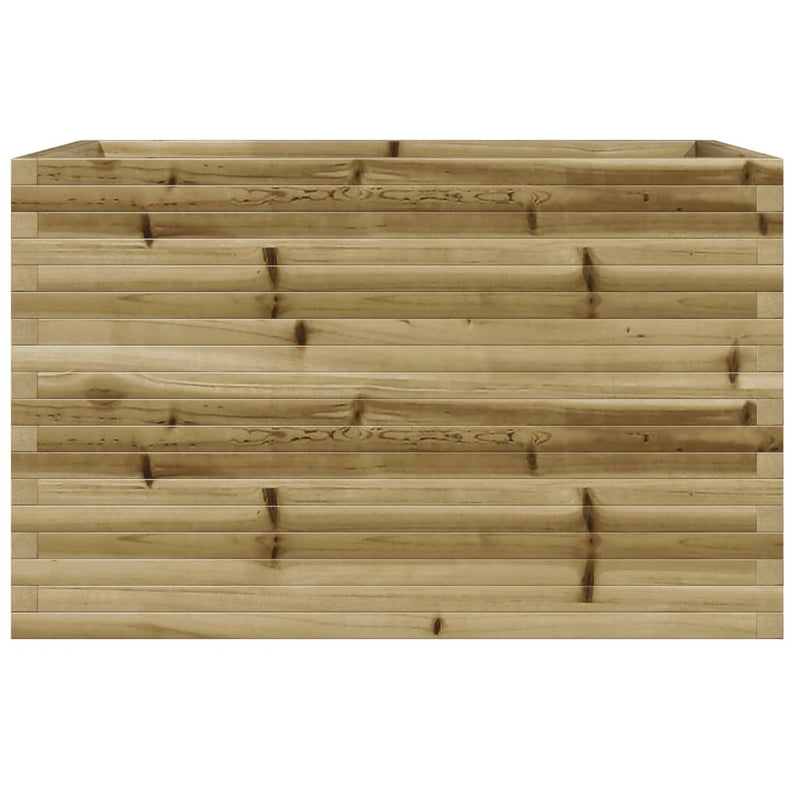 vidaXL impregnált fenyőfa kerti virágláda 110 x 60 x 68,5 cm