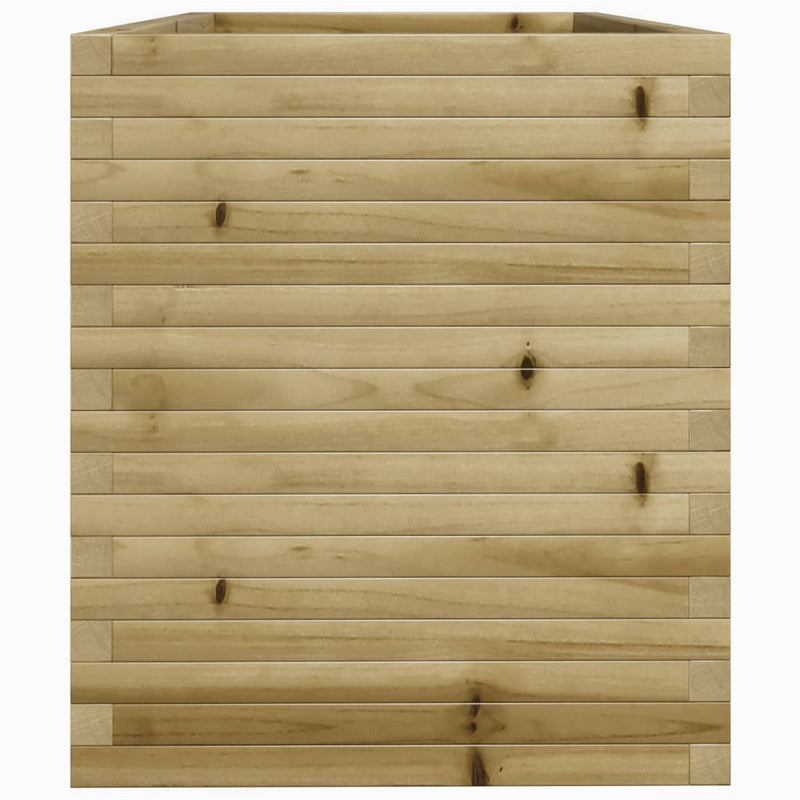 vidaXL impregnált fenyőfa kerti virágláda 110 x 60 x 68,5 cm