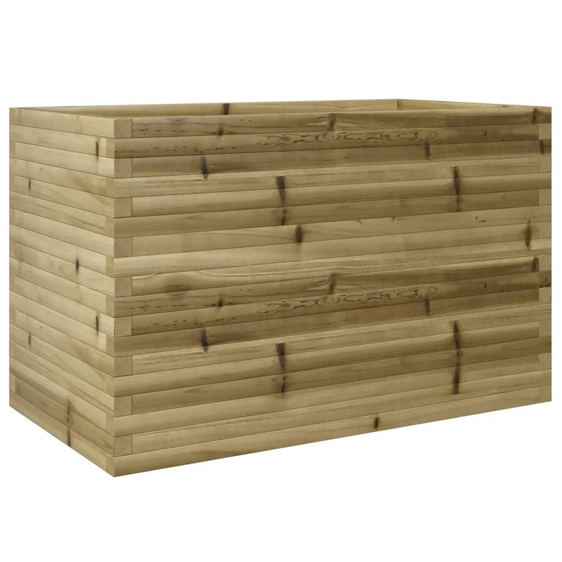 vidaXL impregnált fenyőfa kerti virágláda 110 x 60 x 68,5 cm