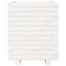 vidaXL fehér tömör fenyő virágláda 40 x 40 x 49,5 cm