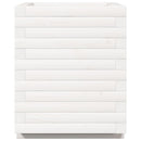 vidaXL fehér tömör fenyő virágláda 40 x 40 x 49,5 cm