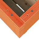 vidaXL viaszbarna tömör fenyőfa kerti virágláda 40 x 40 x 49,5 cm