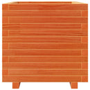 vidaXL viaszbarna tömör fenyőfa kerti virágláda 50 x 50 x 49,5 cm