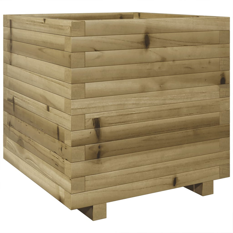 vidaXL impregnált fenyőfa kerti virágláda 50 x 50 x 49,5 cm