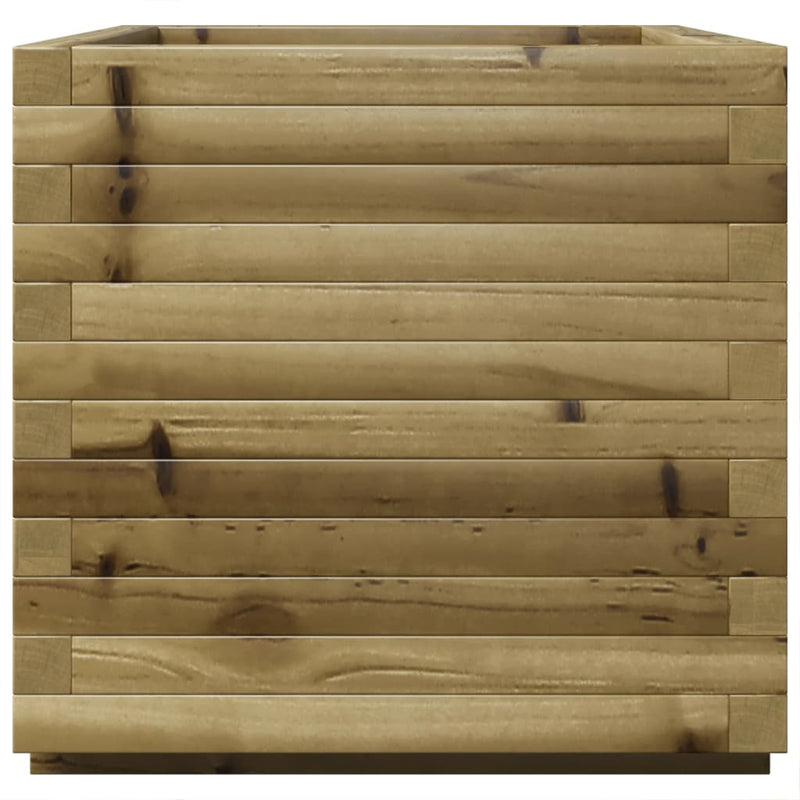 vidaXL impregnált fenyőfa kerti virágláda 50 x 50 x 49,5 cm