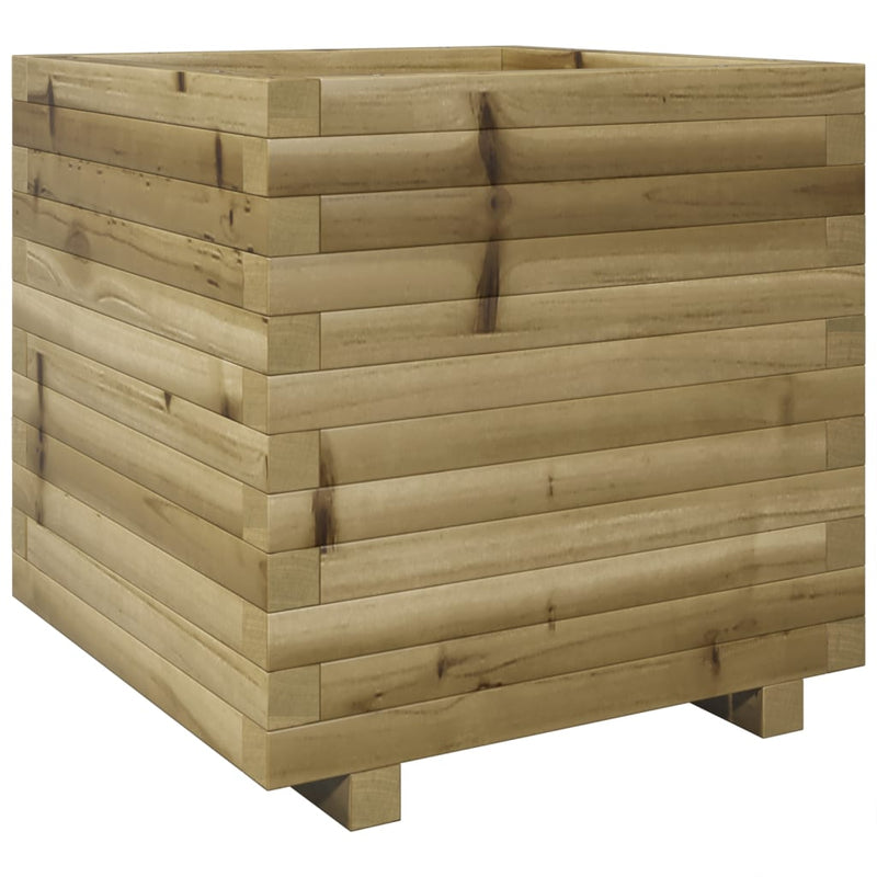 vidaXL impregnált fenyőfa kerti virágláda 50 x 50 x 49,5 cm