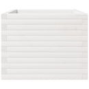 vidaXL fehér tömör fenyőfa kerti virágláda 60 x 60 x 49,5 cm