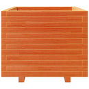 vidaXL viaszbarna tömör fenyőfa kerti virágláda 60 x 60 x 49,5 cm