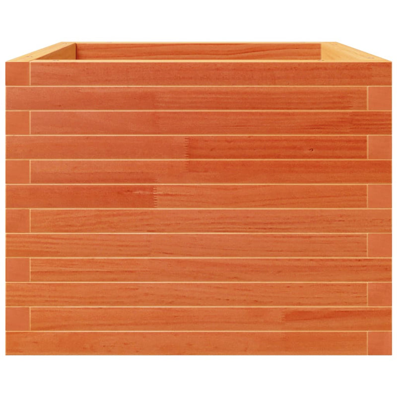 vidaXL viaszbarna tömör fenyőfa kerti virágláda 60 x 60 x 49,5 cm