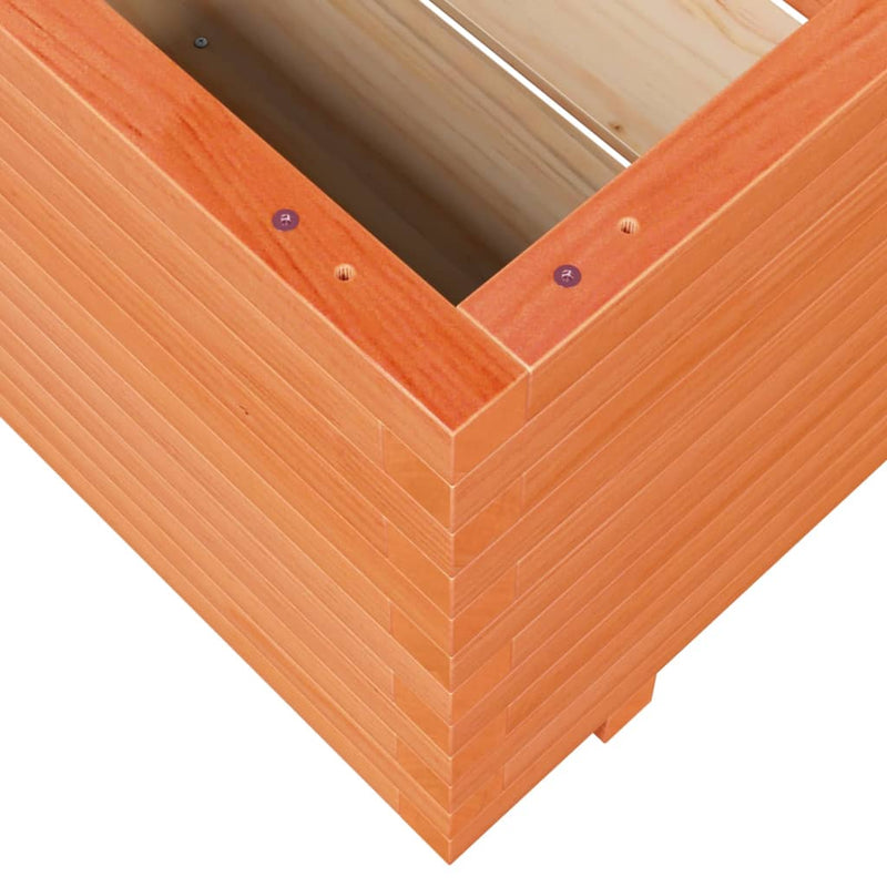 vidaXL viaszbarna tömör fenyőfa kerti virágláda 60 x 60 x 49,5 cm