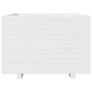 vidaXL fehér tömör fenyő virágláda 70 x 70 x 49,5 cm