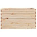 vidaXL tömör fenyőfa kerti virágtartó 80 x 80 x 49,5 cm