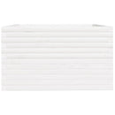 vidaXL fehér tömör fenyőfa kerti virágláda 80 x 80 x 49,5 cm