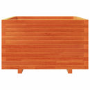 vidaXL viaszbarna tömör fenyőfa kerti virágláda 80 x 80 x 49,5 cm