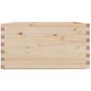 vidaXL tömör fenyő kerti virágláda 90 x 90 x 49,5 cm