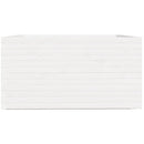 vidaXL fehér tömör fenyőfa kerti virágláda 90 x 90 x 49,5 cm