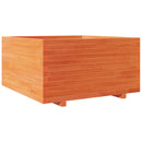 vidaXL viaszbarna tömör fenyőfa kerti virágláda 90 x 90 x 49,5 cm