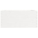 vidaXL fehér tömör fenyőfa kerti virágláda 100 x 100 x 49,5 cm