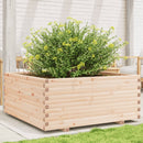 vidaXL tömör fenyőfa kerti virágtartó 110 x 110 x 49,5 cm