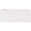 vidaXL fehér tömör fenyőfa kerti virágtartó 110 x 110 x 49,5 cm