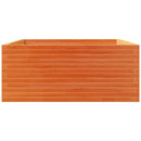 vidaXL viaszbarna tömör fenyőfa kerti virágtartó 110 x 110 x 49,5 cm