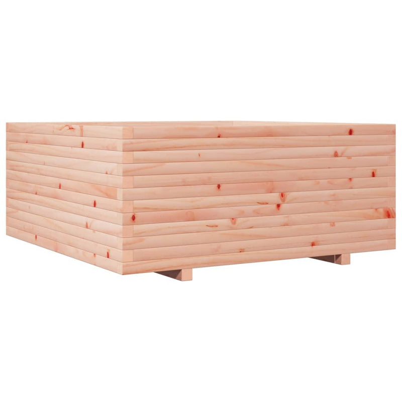 vidaXL tömör duglászfenyő kerti virágtartó 110 x 110 x 49,5 cm