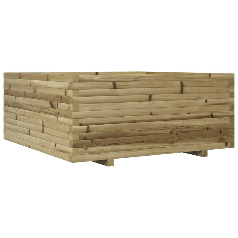 vidaXL impregnált fenyőfa kerti virágtartó 110 x 110 x 49,5 cm