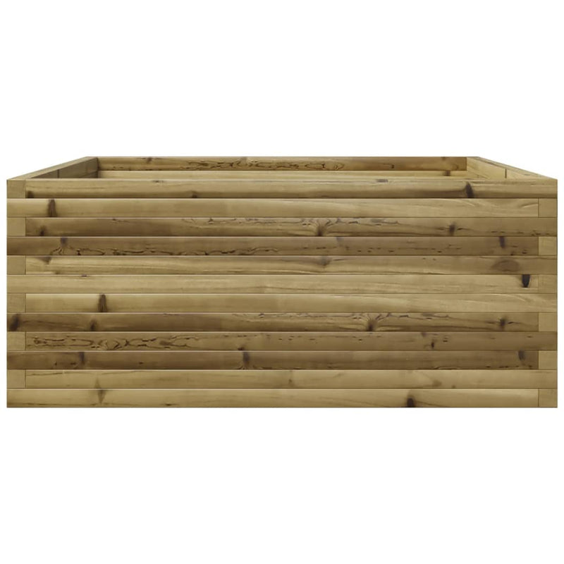 vidaXL impregnált fenyőfa kerti virágtartó 110 x 110 x 49,5 cm