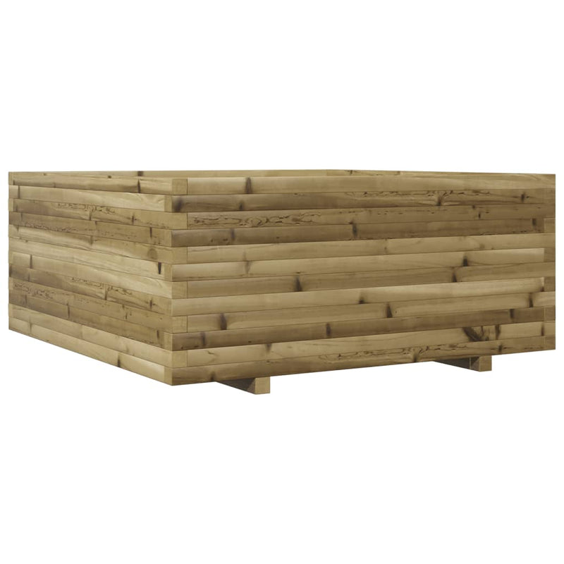 vidaXL impregnált fenyőfa kerti virágtartó 110 x 110 x 49,5 cm