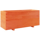 vidaXL viaszbarna tömör fenyőfa kerti virágtartó 110 x 40 x 49,5 cm