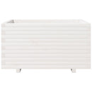 vidaXL fehér tömör fenyő virágláda 90 x 60 x 49,5 cm