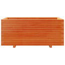 vidaXL viaszbarna tömör fenyőfa kerti virágláda 110 x 60 x 49,5 cm