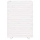 vidaXL fehér tömör fenyő virágláda 50 x 50 x 72,5 cm