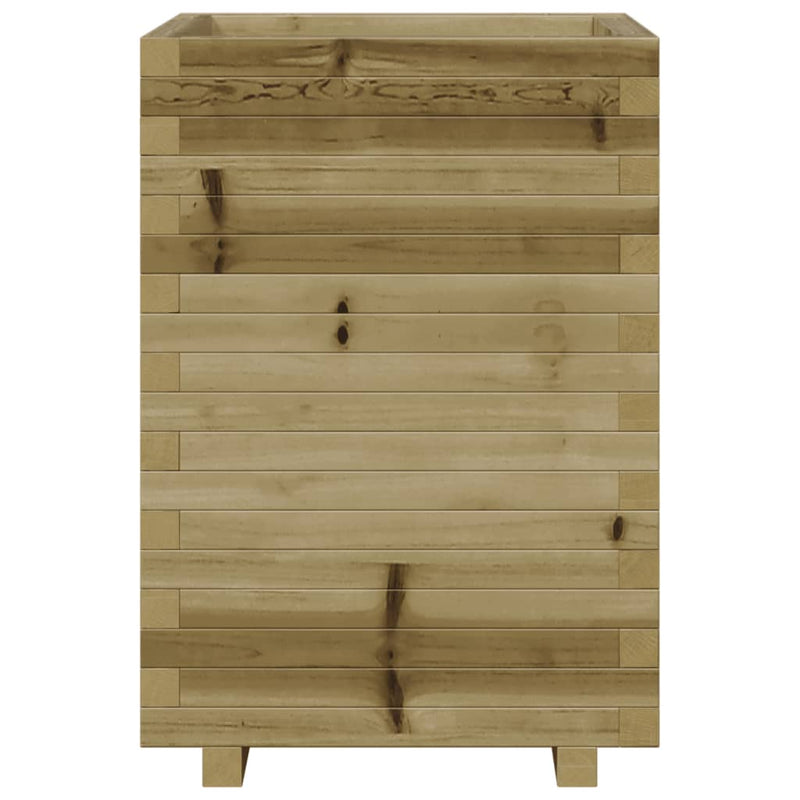 vidaXL impregnált fenyőfa kerti virágláda 50 x 50 x 72,5 cm
