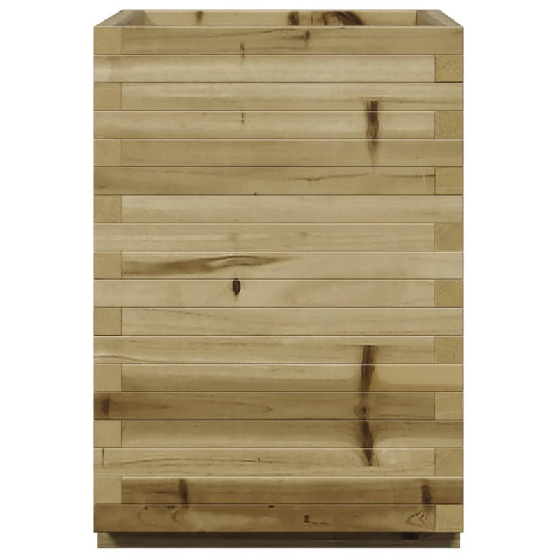 vidaXL impregnált fenyőfa kerti virágláda 50 x 50 x 72,5 cm