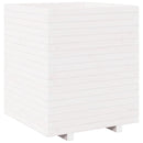 vidaXL fehér tömör fenyőfa kerti virágláda 60 x 60 x 72,5 cm