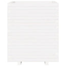 vidaXL fehér tömör fenyőfa kerti virágláda 60 x 60 x 72,5 cm